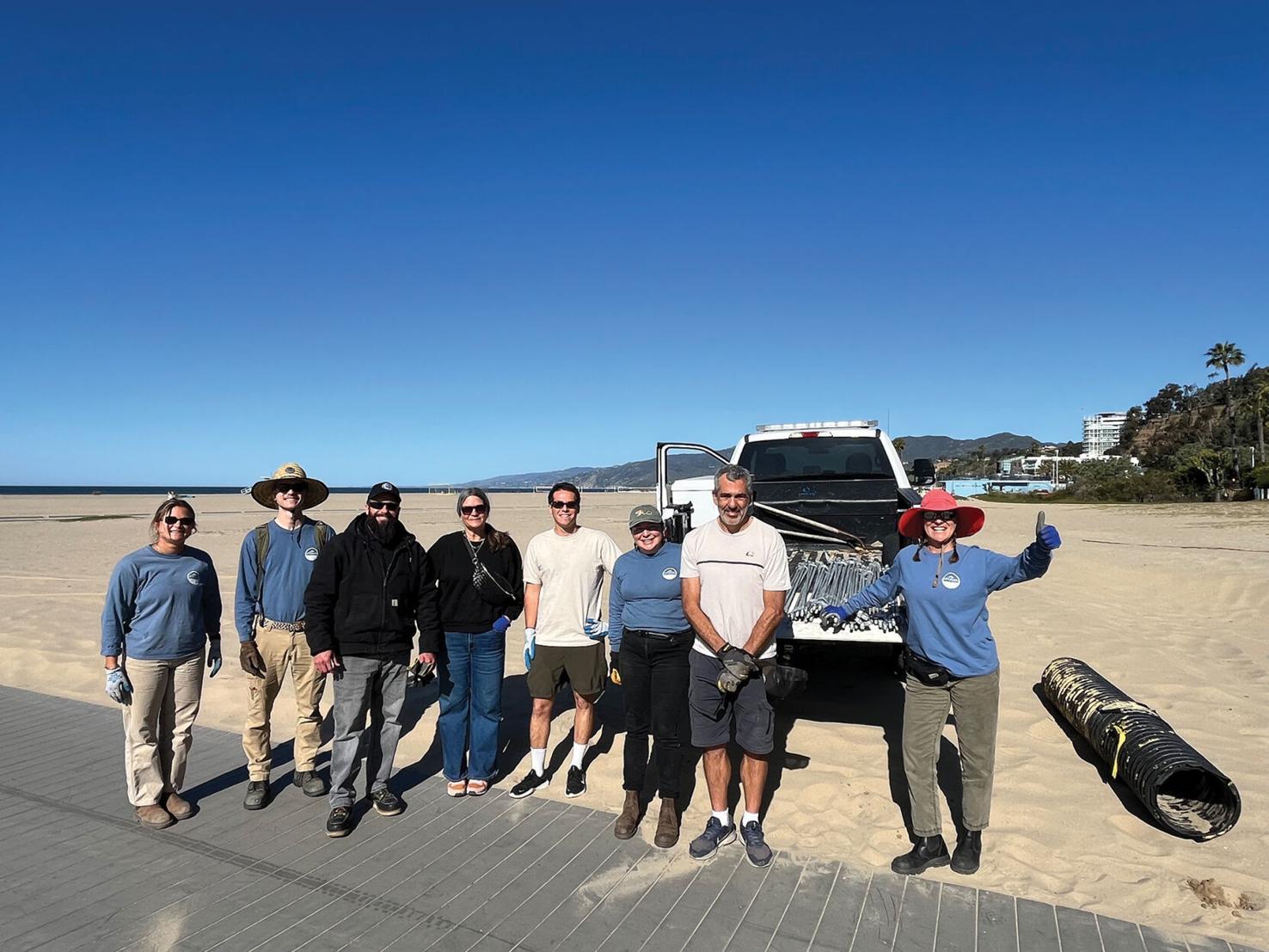 Members of The Bay Foundation, the sustainability sector of the city of Santa Monica and Santa Monica’s Beach Maintenance Crew joined together on March 14 to start a second dune restoration project after a six-year pilot project proved successfully implemented.