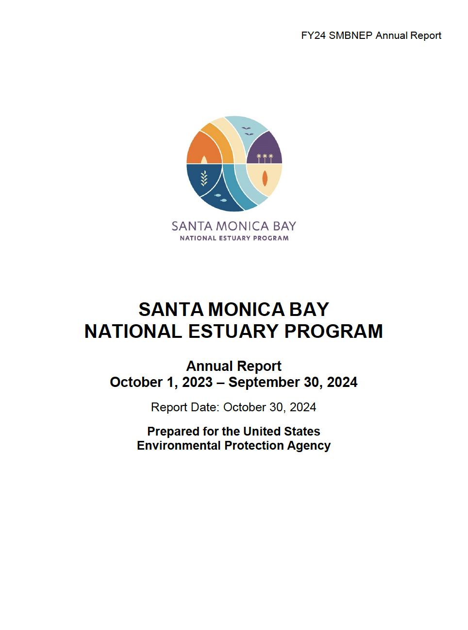 cover page of the SMBEP FY24 report with SMBNEP logo displayed