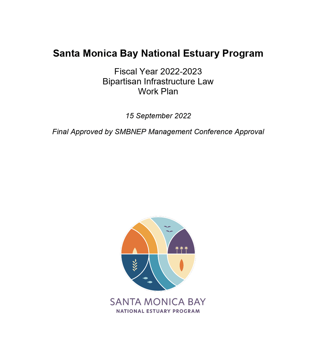 SMBNEP BIL FY22-23 work plan cover page with SMBNEP logo